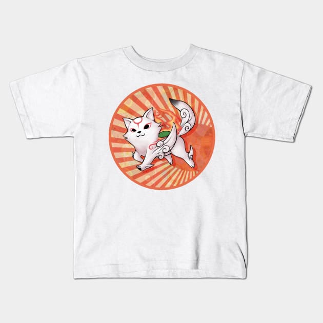 Chibiterasu Kids T-Shirt by Vay